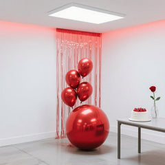 4-Pack Metallic Red Sphere Balloons, 39" Orbz Mylar Balloons Helium or Air-Filled Party Supplies