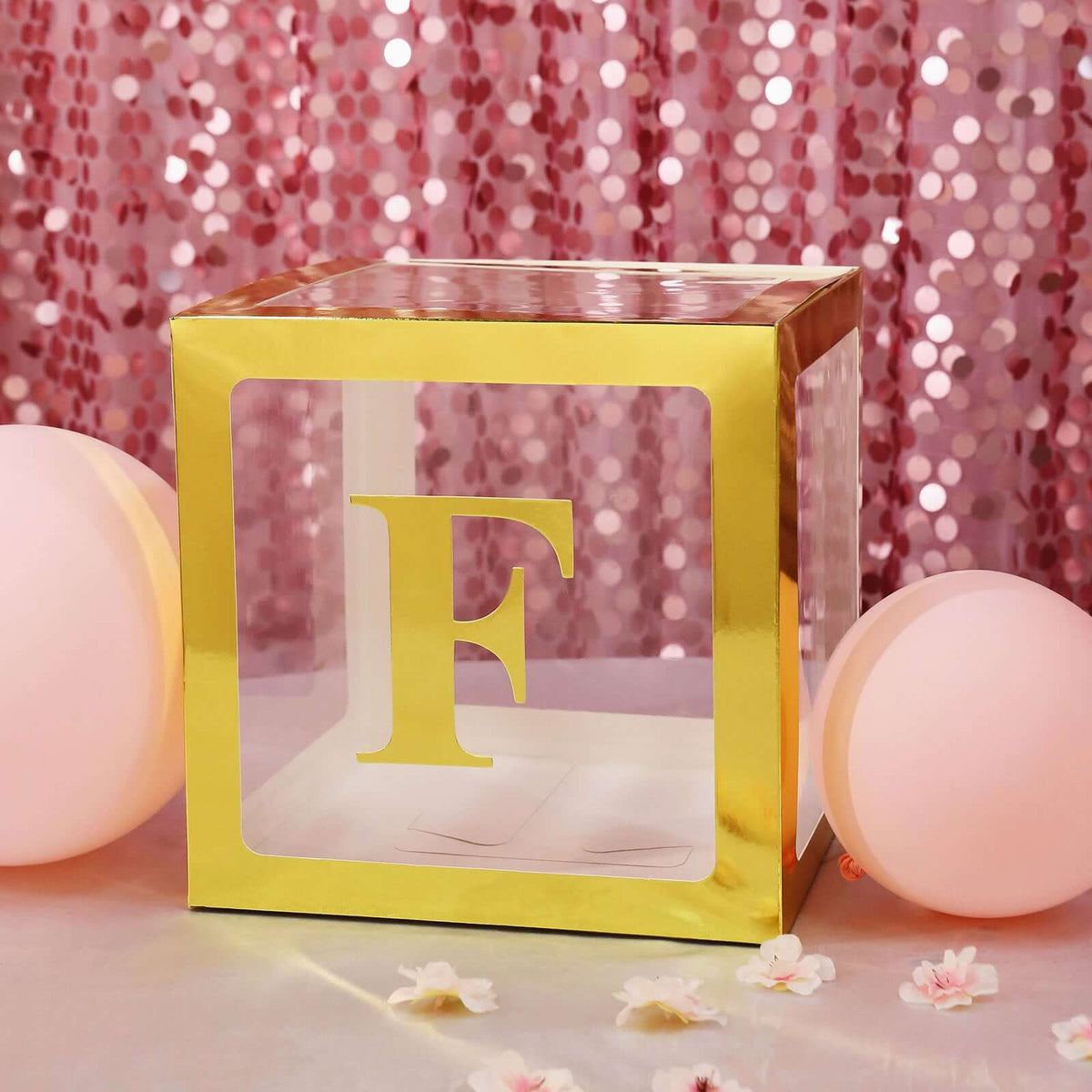 4-Pack Stickers Banner Custom Alphabet "F" Design Gold - Text Stick-On Decorative Letters 5"