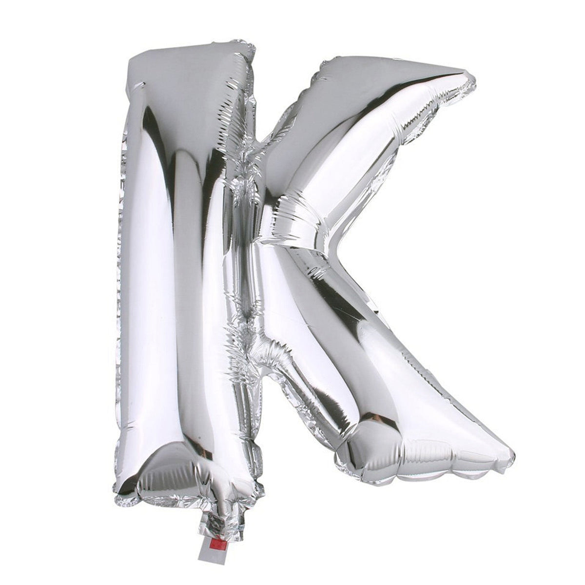 40" Shiny Metallic Silver Mylar Foil Helium Air Alphabet Letter Balloon - K