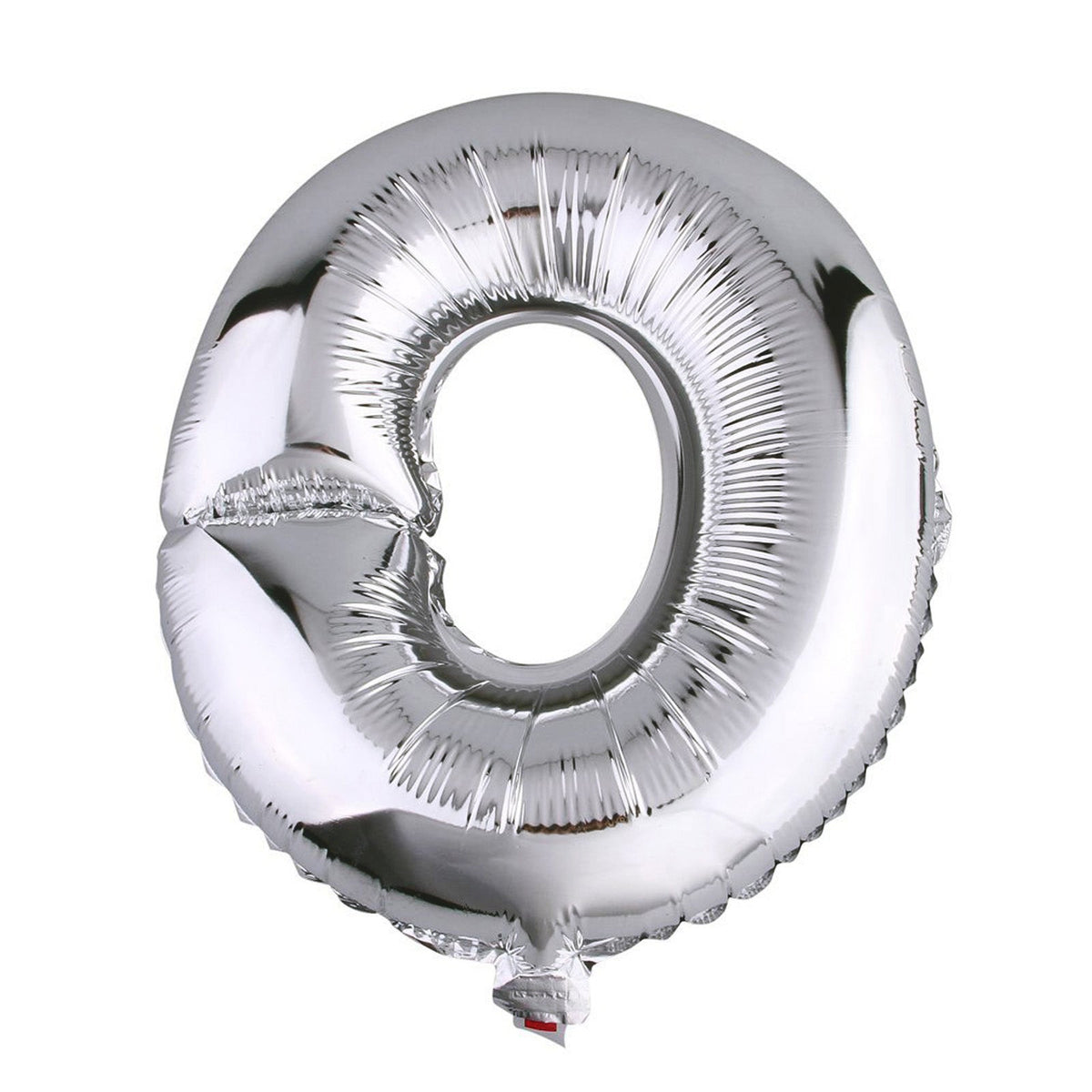 40" Shiny Metallic Silver Mylar Foil Helium Air Alphabet Letter Balloon - O